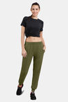 Amante Quick Dry Joggers - Dark Olive — thumbnail 4